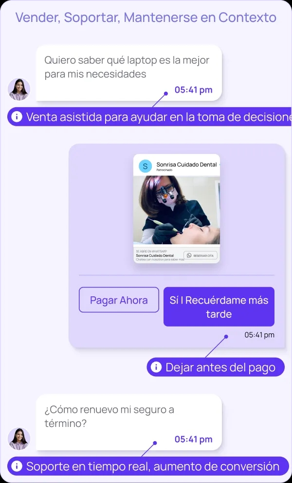 Conversaciones con clientes