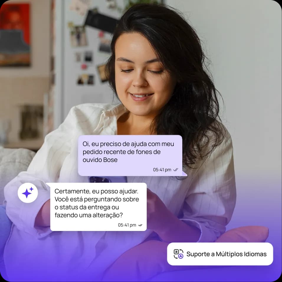Suporte para mais de 100 idiomas