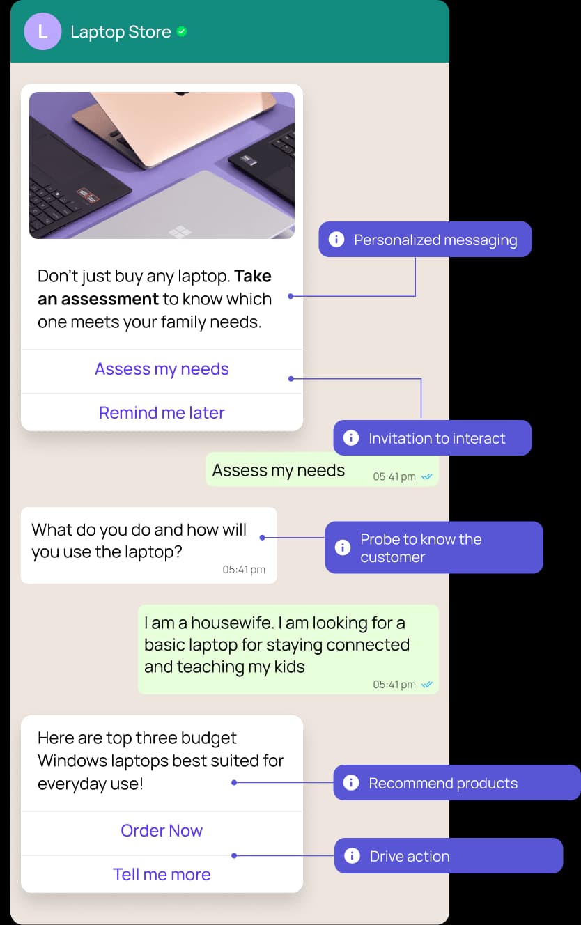 Customer conversations