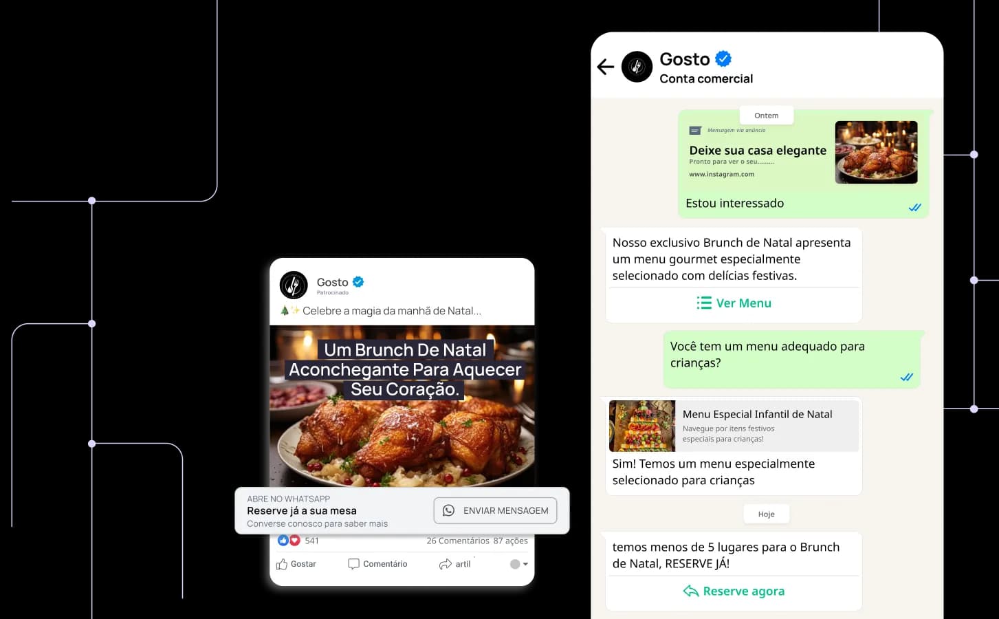 Aquisição de clientes facilitada com conversas