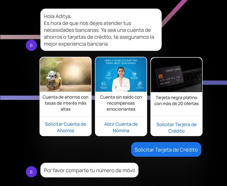 Impulsa las conversiones y el CLTV a través de mensajes bidireccionales personalizados illustration