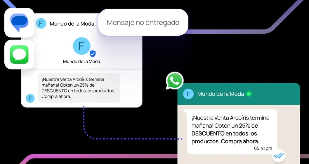 WhatsApp chat interface