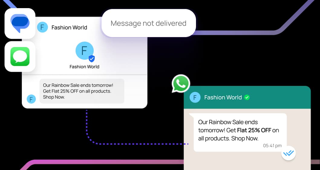 WhatsApp chat interface