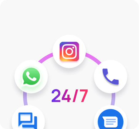 Faster responses 24/7 on preferred channels