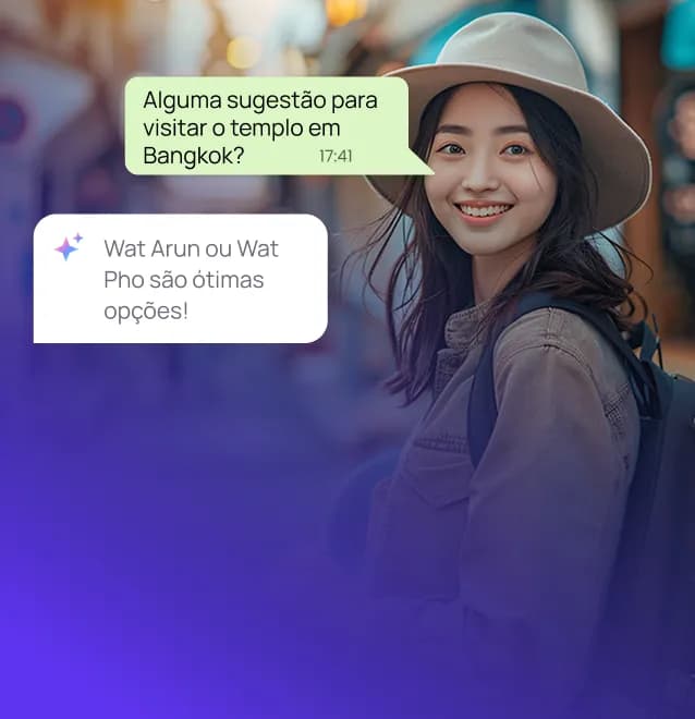 Recomendações personalizadas com base nas necessidades do viajante