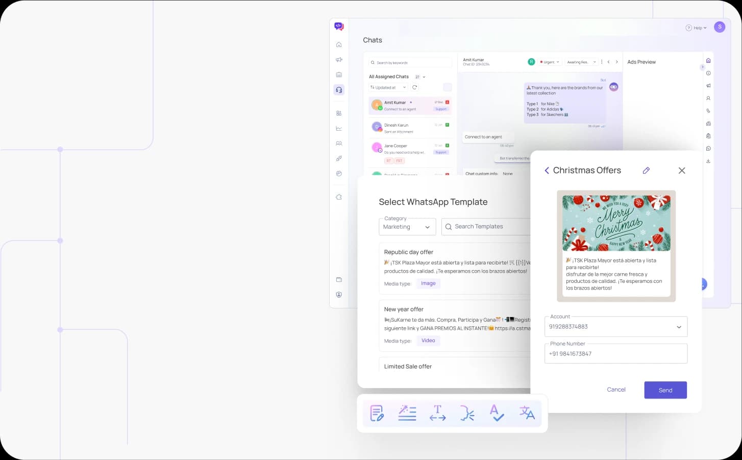 Actively drive sales with live agents