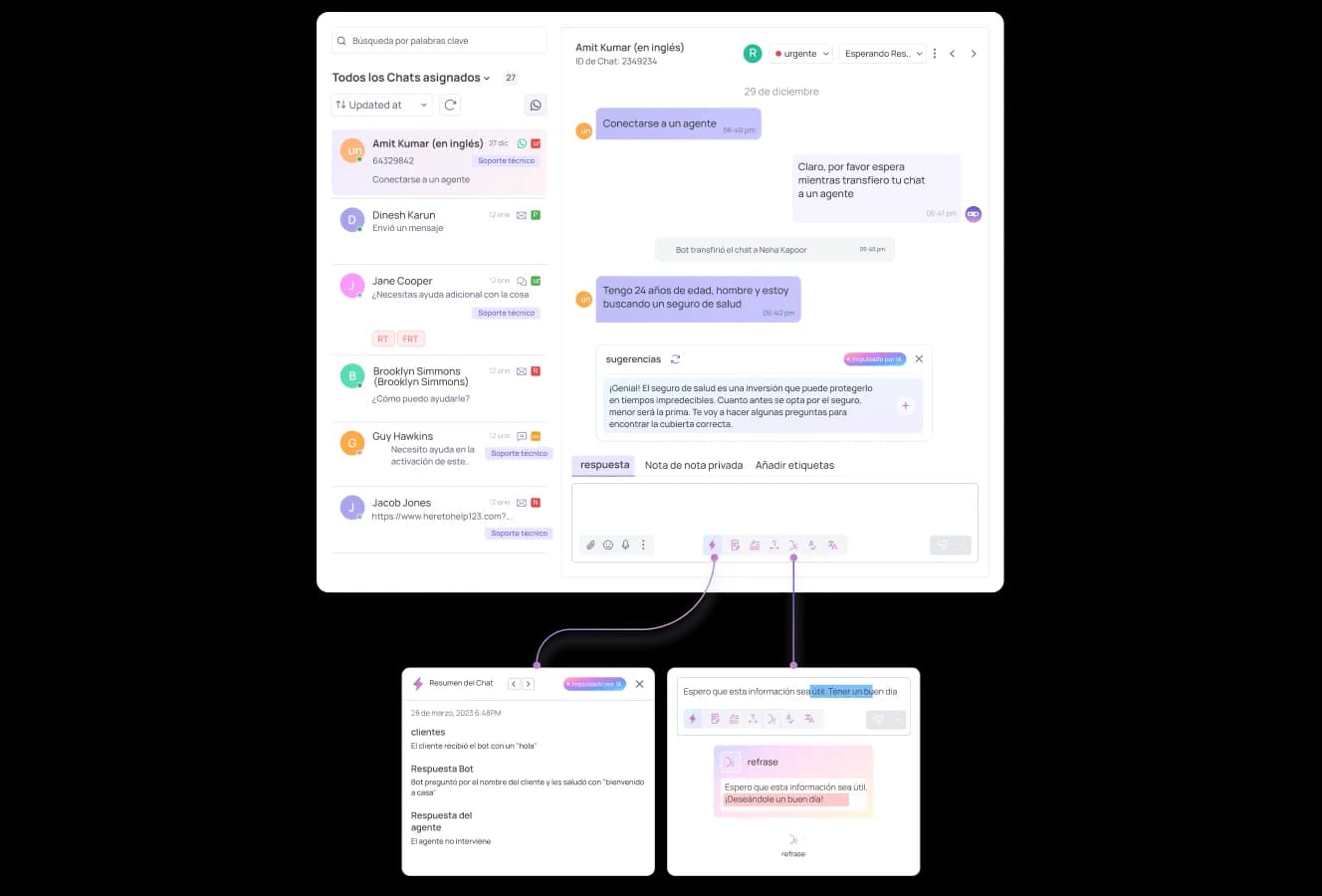 Asistencia al Agente