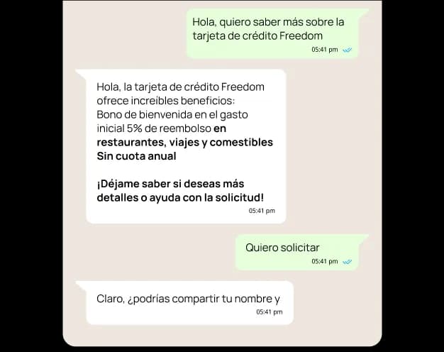 Crea conversaciones dinámicas con IA en ambos sentidos