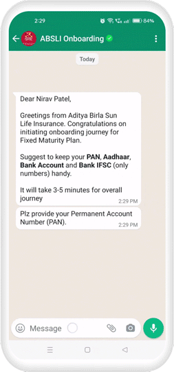 Aditya Birla Capital: Built an end-to-end policy issuance chatbot on WhatsApp and automated KYC verification process