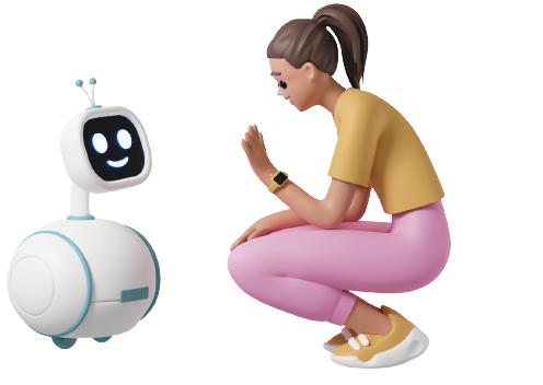A Chatbot using natural language processing to understand a customer query.
