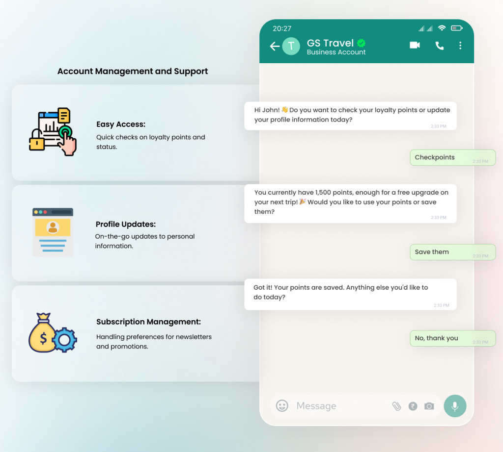 Account Management and support