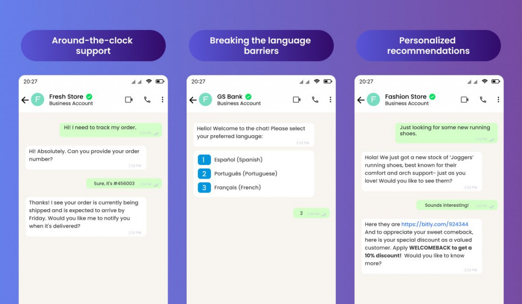 Fresh Store Chatbot
