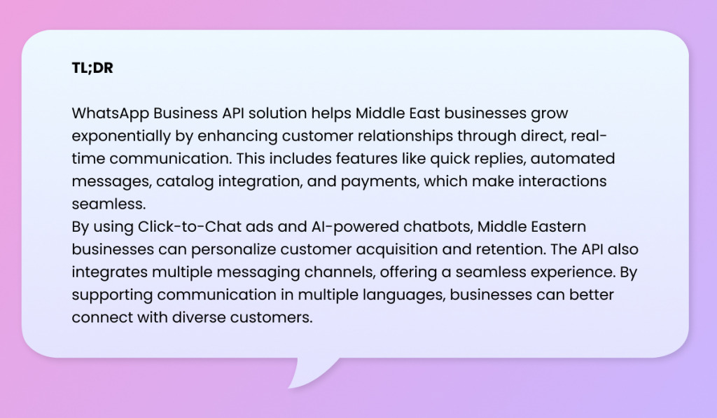 Whatsapp Business API Solution TLDR