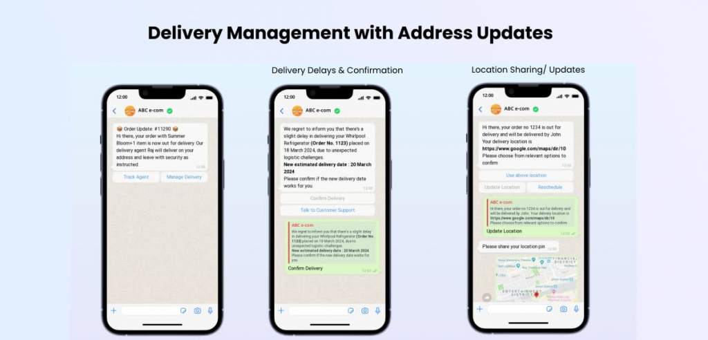 Delivery Management with Address Updates