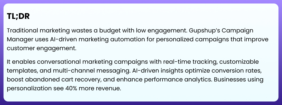 TLDR Campaign Manager